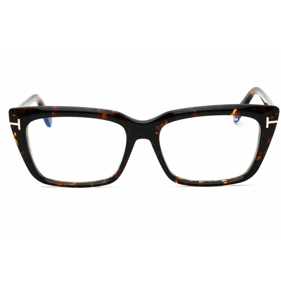NWT Tom Ford FT5894-B Dark Havanaclear Rectangle 56mm Eyeglasses main image 3